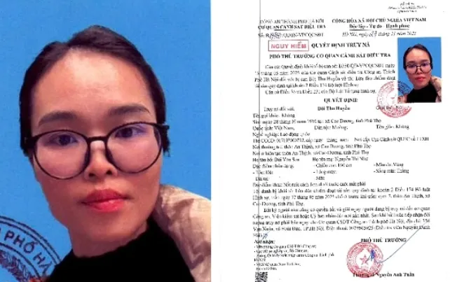 Quyết định truy nã đối tượng Bùi Thu Huyền