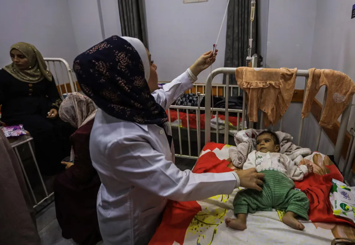 Hơn 9.000 trẻ em Gaza phải nhập viện vì suy dinh dưỡng cấp  - Ảnh 1.