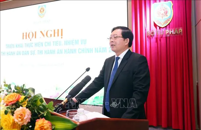 Để cơ quan thi h&agrave;nh &aacute;n d&acirc;n sự trở th&agrave;nh biểu tượng của c&ocirc;ng l&yacute; v&agrave; niềm tin của nh&acirc;n d&acirc;n - Ảnh 1.