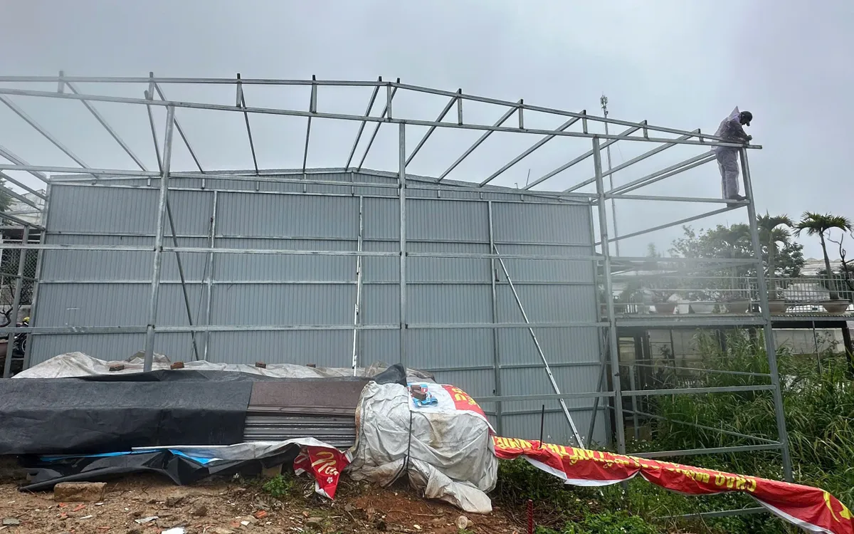 Một trong số các công trình bị cưỡng chế, phá dỡ tại phường Xuân Trường - Đà Lạt