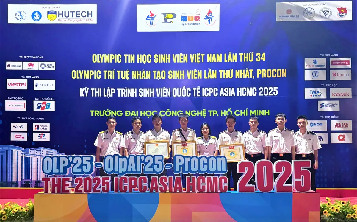 Học viện Hải quân giành thành tích ấn tượng tại Kỳ thi Olympic Tin học sinh viên toàn quốc 2025 - Ảnh 2.