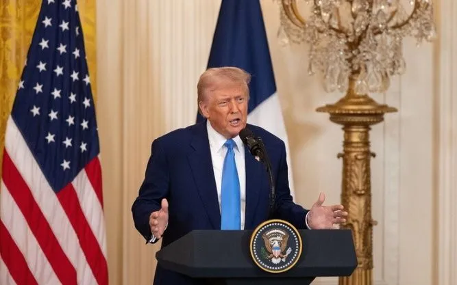 Tổng thống Mỹ Donald Trump trong một bài phát biểu tại Nhà Trắng. (Ảnh: THX/TTXVN)