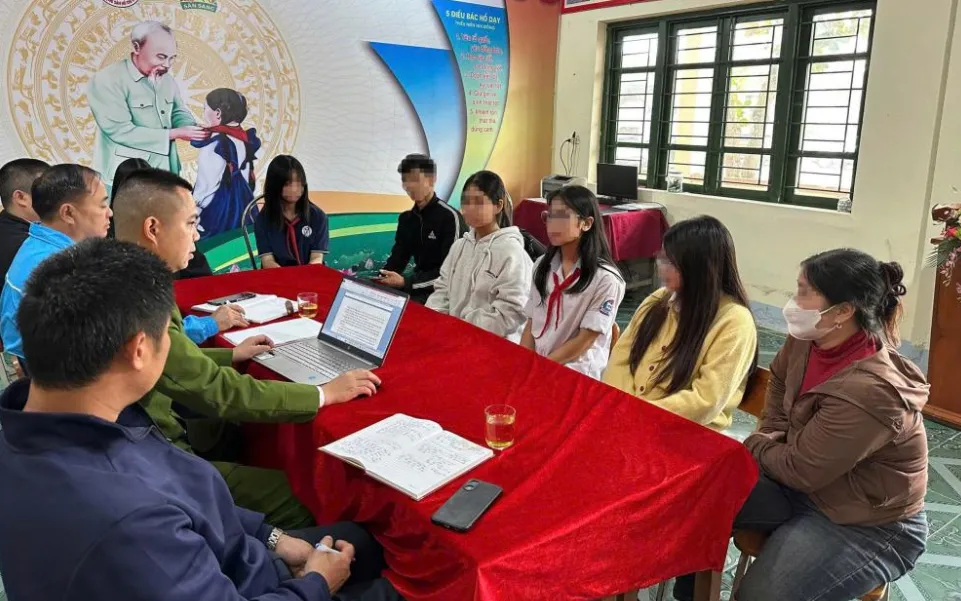 Công an xã đã tiến hành làm rõ nguyên nhân vụ việc.