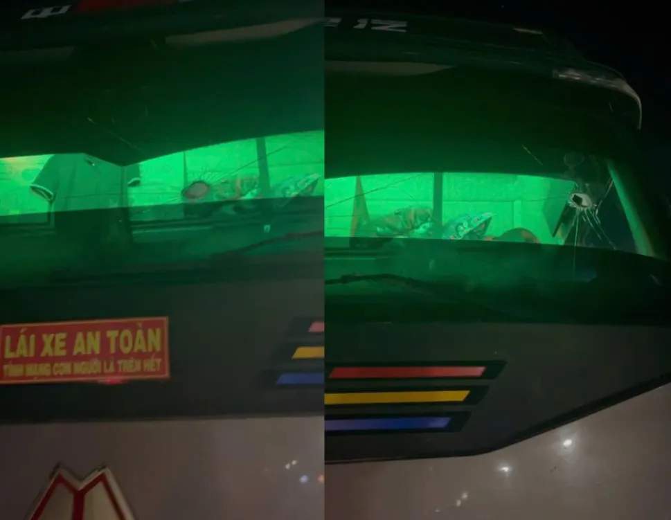 N&eacute;m đ&aacute; xuống cao tốc l&agrave;m vỡ k&iacute;nh xe tải, thiếu ni&ecirc;n ở H&agrave; Tĩnh bị khởi tố- Ảnh 1.