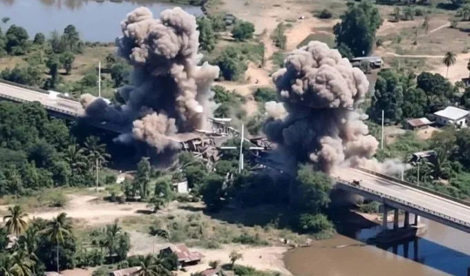 Giao tranh giữa Thái Lan và Campuchia tiếp diễn bất chấp tuyên bố ngừng bắn - Ảnh 1.