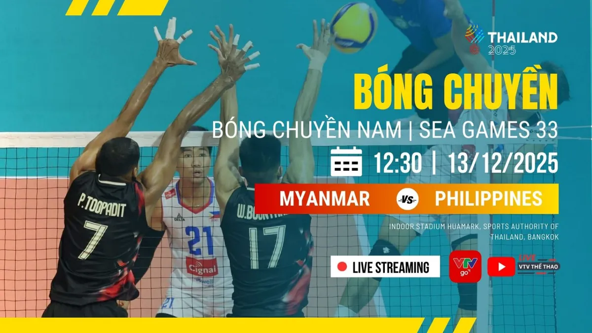 Lịch thi đấu và trực tiếp bóng chuyền nam SEA Games 33 hôm nay, 13/12: ĐT Việt Nam gặp tuyển Lào - Ảnh 1.