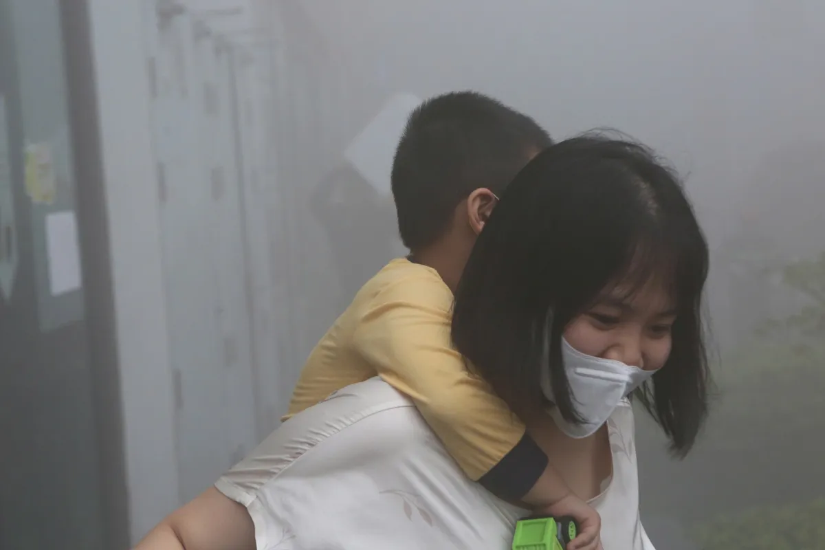 H&agrave; Nội: Diễn tập PCCC tại khu chung cư kiểm tra khả năng ứng ph&oacute; nh&agrave; cao tầng - Ảnh 8.