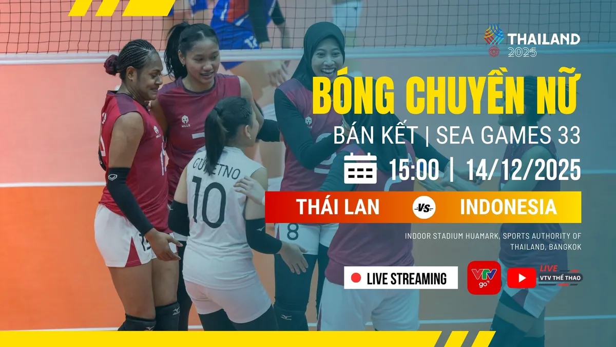 Lịch thi đấu và trực tiếp bóng chuyền SEA Games 33 hôm nay, 14/12 trên VTV: Tuyển nữ Việt Nam gặp Philippines - Ảnh 2.