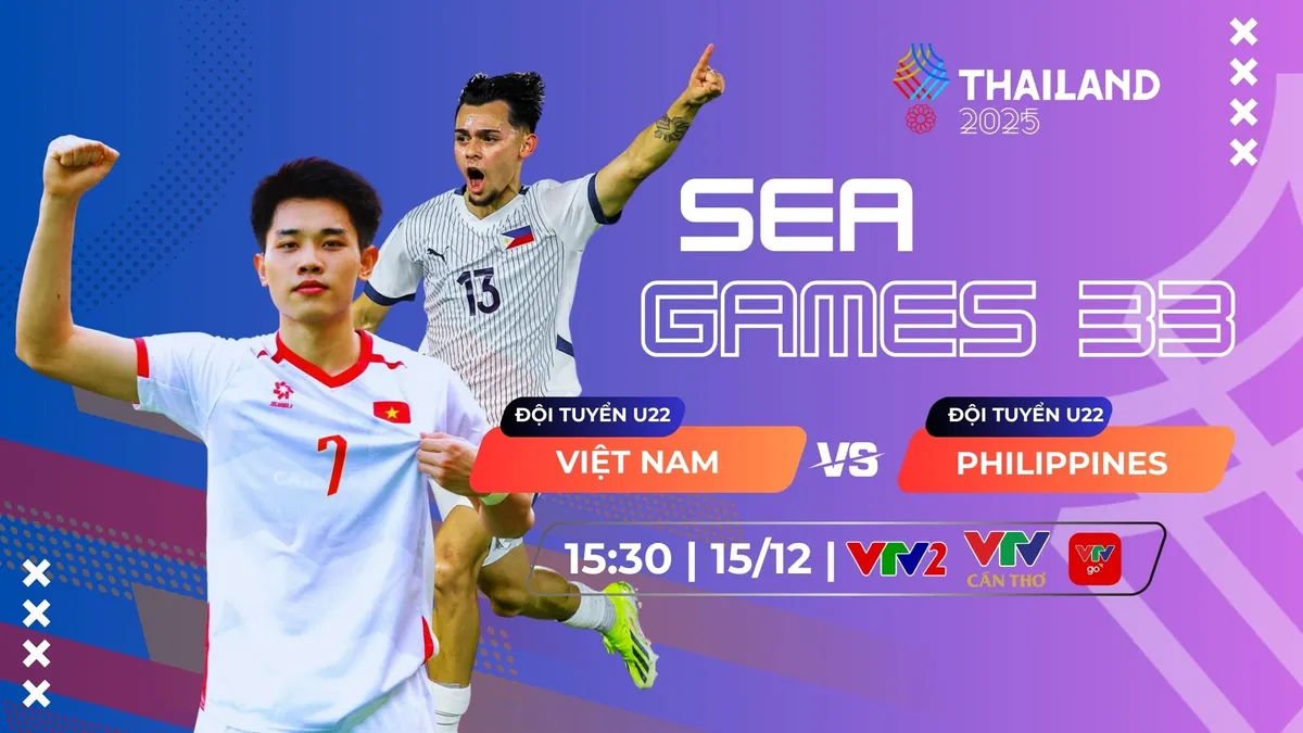 Lịch thi đấu và trực tiếp bán kết bóng đá nam SEA Games 33: U22 Việt Nam gặp U22 Philippines - Ảnh 1.
