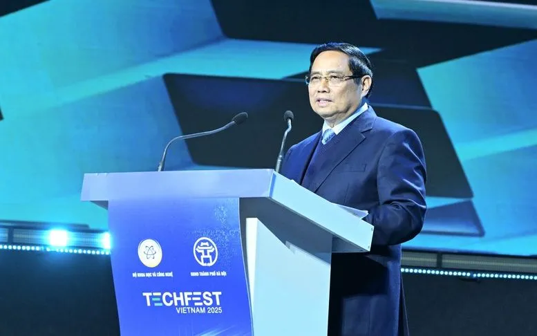 Thủ tướng Phạm Minh Chính phát biểu tại sự kiện - Ảnh: VGP