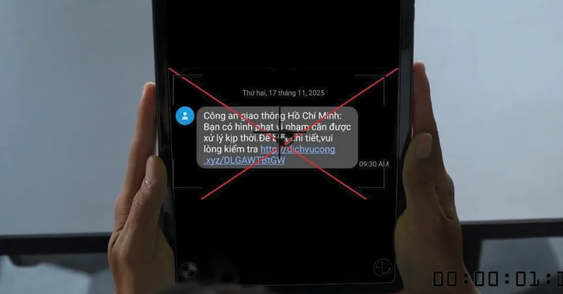 Mất hàng trăm triệu đồng vì tin nhắn phạt nguội lừa đảo - Ảnh 1.