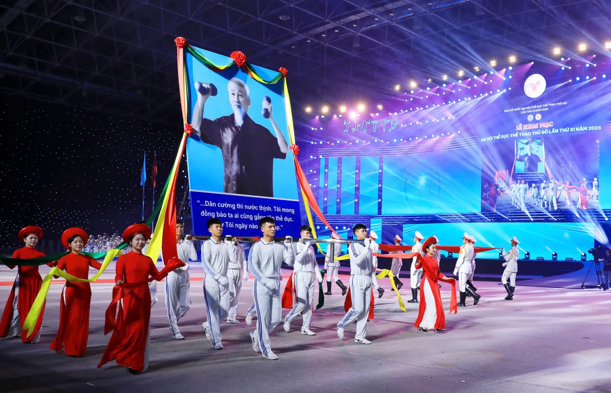 Khai mạc Đại hội Thể dục thể thao Thủ đ&ocirc; lần thứ XI năm 2025- Ảnh 1.