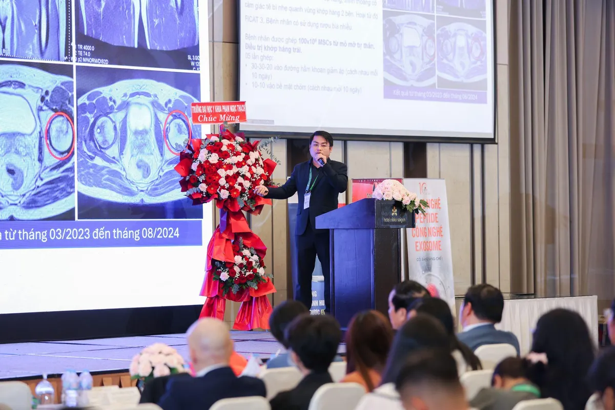 Mescells giới thiệu tiềm năng bảo tồn hoại tử chỏm xương đ&ugrave;i bằng tế b&agrave;o gốc tại Hội nghị Tế b&agrave;o gốc XIV- Ảnh 5.