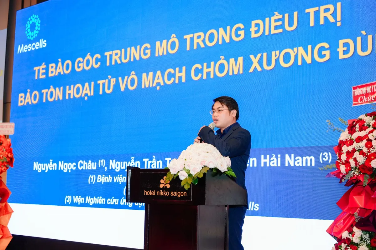 Mescells giới thiệu tiềm năng bảo tồn hoại tử chỏm xương đ&ugrave;i bằng tế b&agrave;o gốc tại Hội nghị Tế b&agrave;o gốc XIV- Ảnh 4.