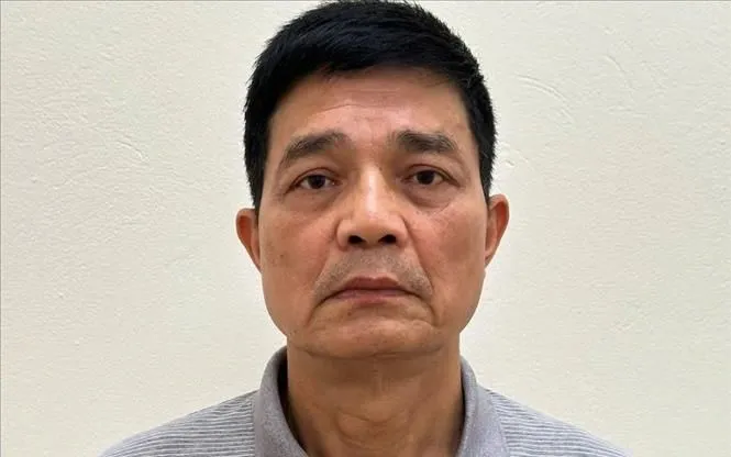 Bị can Nguyễn Thanh Phong, cựu Cục trưởng Cục An toàn thực phẩm, Bộ Y tế. Ảnh: TTXVN 