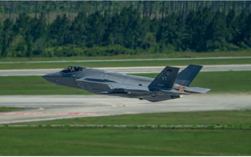 Tiêm kích F-35A tại căn cứ không quân Tyndall, bang Florida, Mỹ (Ảnh: USAF) 