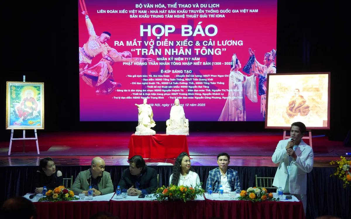 Vở diễn “Trần Nhân Tông” tái hiện cuộc đời Đức Vua - Phật Hoàng Trần Nhân Tông sẽ chính thức công diễn vào các ngày 20, 21 và 28/12/2025.