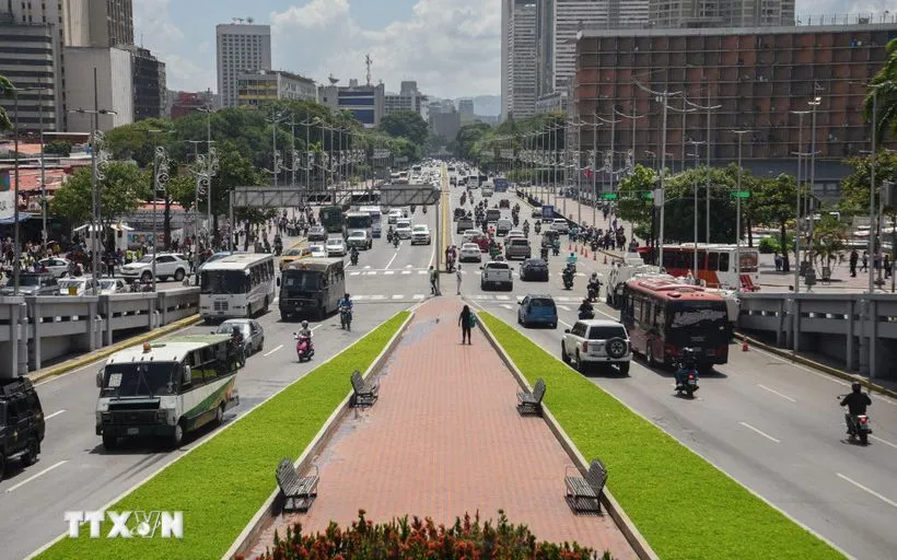 Đường phố tại Caracas, Venezuela (Ảnh minh họa: THX/TTXVN)