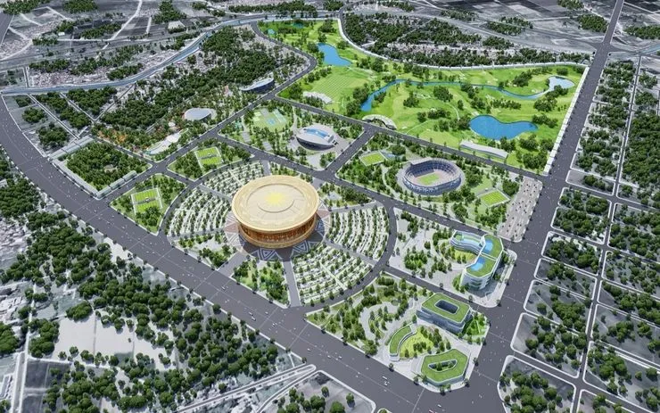 Phối cảnh Khu đô thị thể thao Olympic. Ảnh: UBND TP Hà Nội.