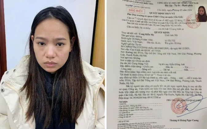 Quyết định truy nã đối tượng Cung Kiều My