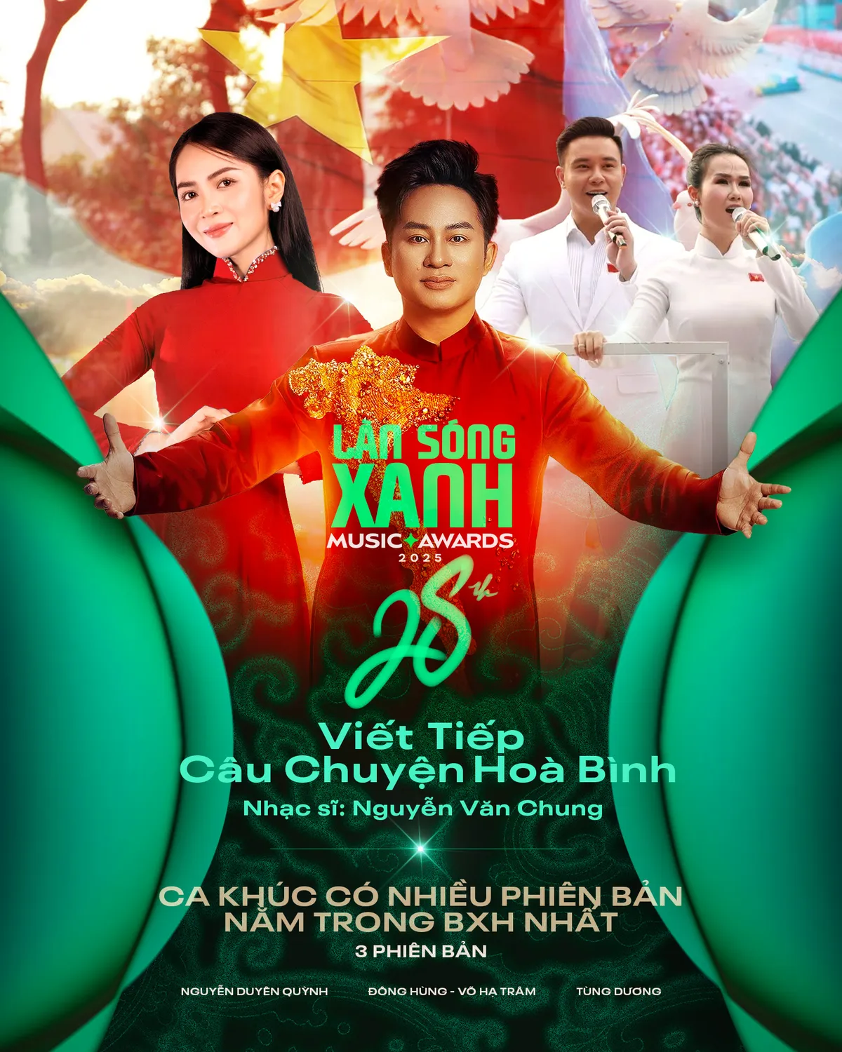 Hạng mục "Ca kh&uacute;c nhạc phim được y&ecirc;u th&iacute;ch" trở lại L&agrave;n S&oacute;ng Xanh 2025- Ảnh 2.