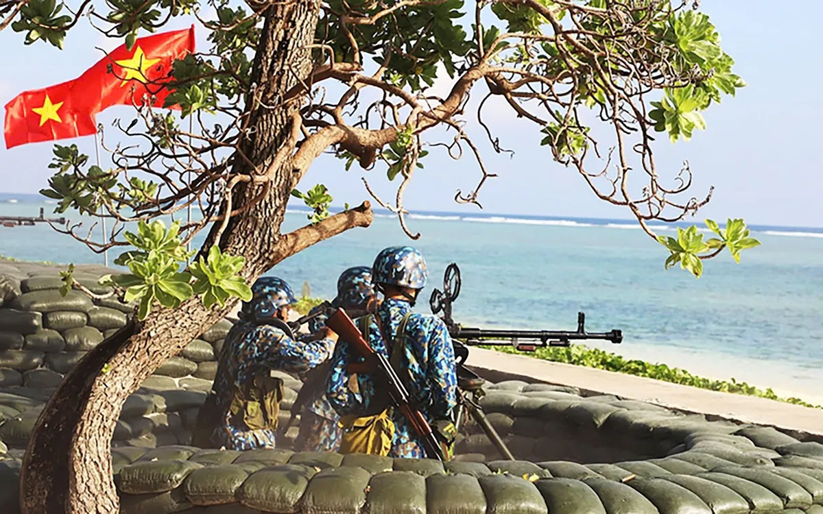 Cán bộ, chiến sĩ Trường Sa nâng cao chất lượng huấn luyện.