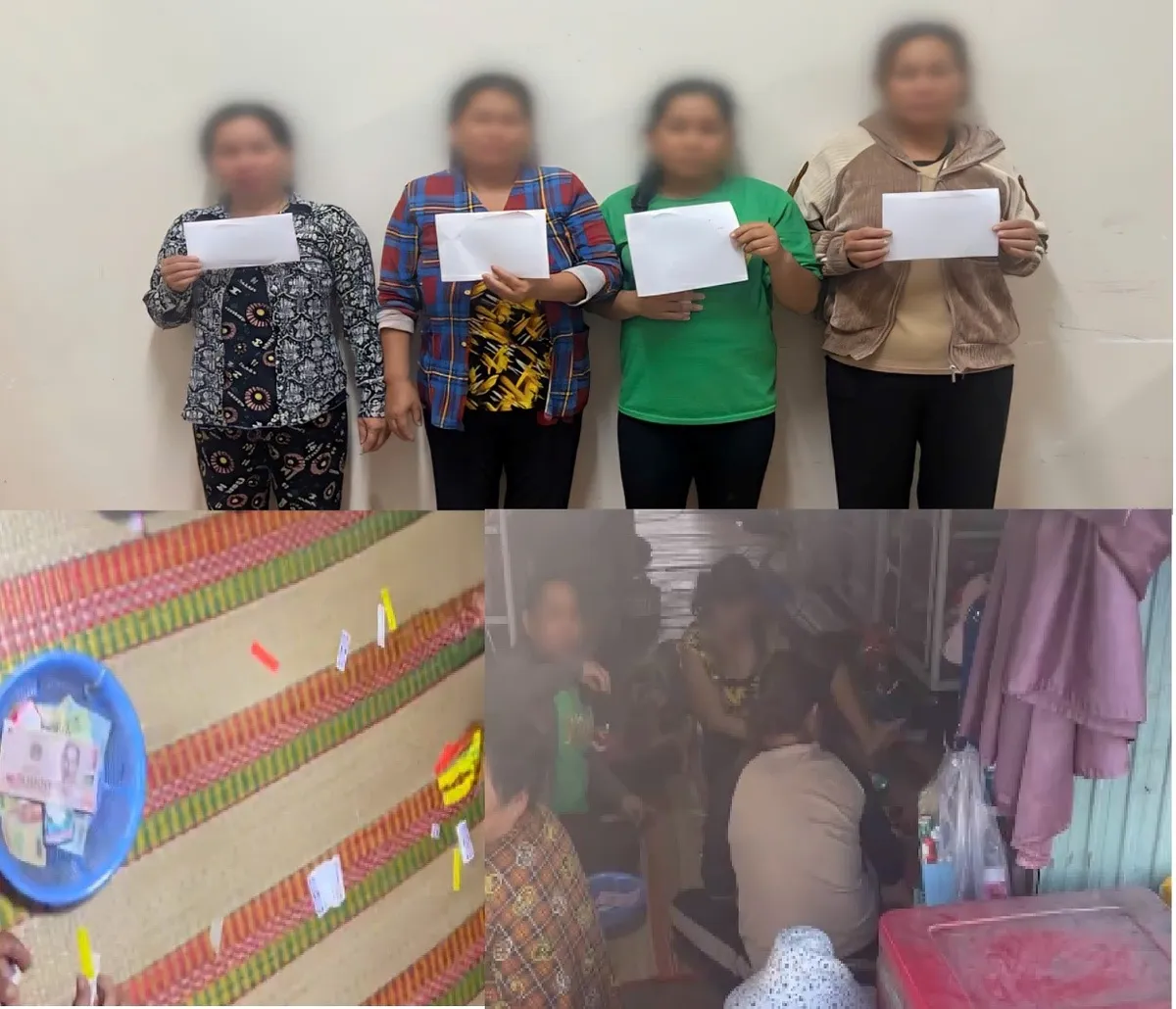 Đồng Nai: Đột k&iacute;ch s&ograve;ng bạc giữa vườn tr&agrave;m, bắt giữ 17 đối tượng- Ảnh 2.