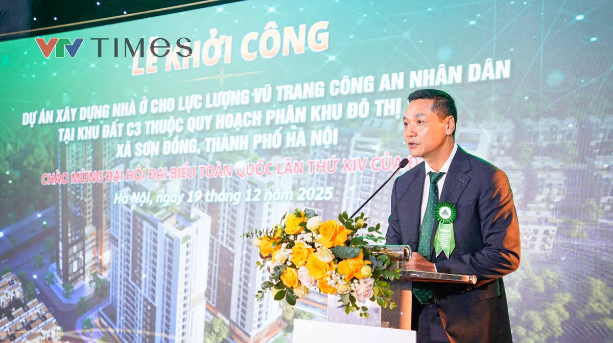 Bộ C&ocirc;ng an khởi c&ocirc;ng dự &aacute;n nh&agrave; ở cho lực lượng vũ trang tại H&agrave; Nội - Ảnh 3.