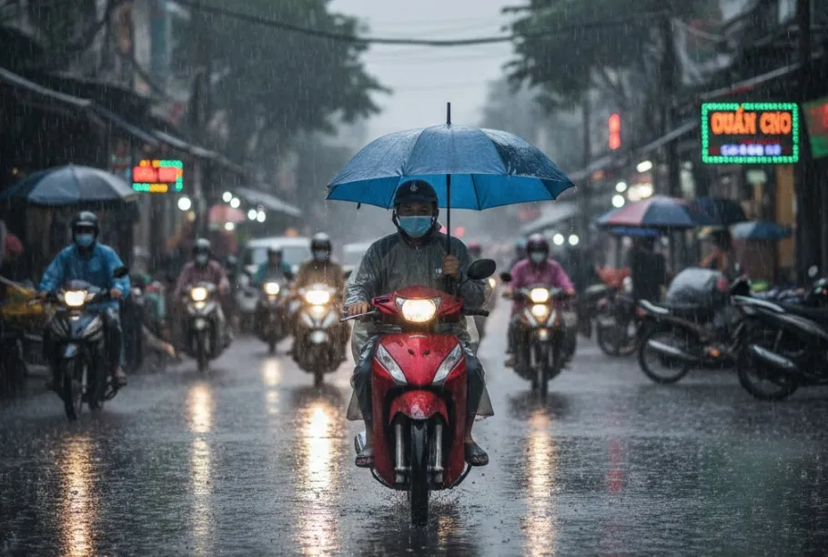 Cầm &ocirc; khi đi xe m&aacute;y, nam thanh ni&ecirc;n t&ocirc;ng thẳng v&agrave;o đầu &ocirc; t&ocirc; con - Ảnh 2.