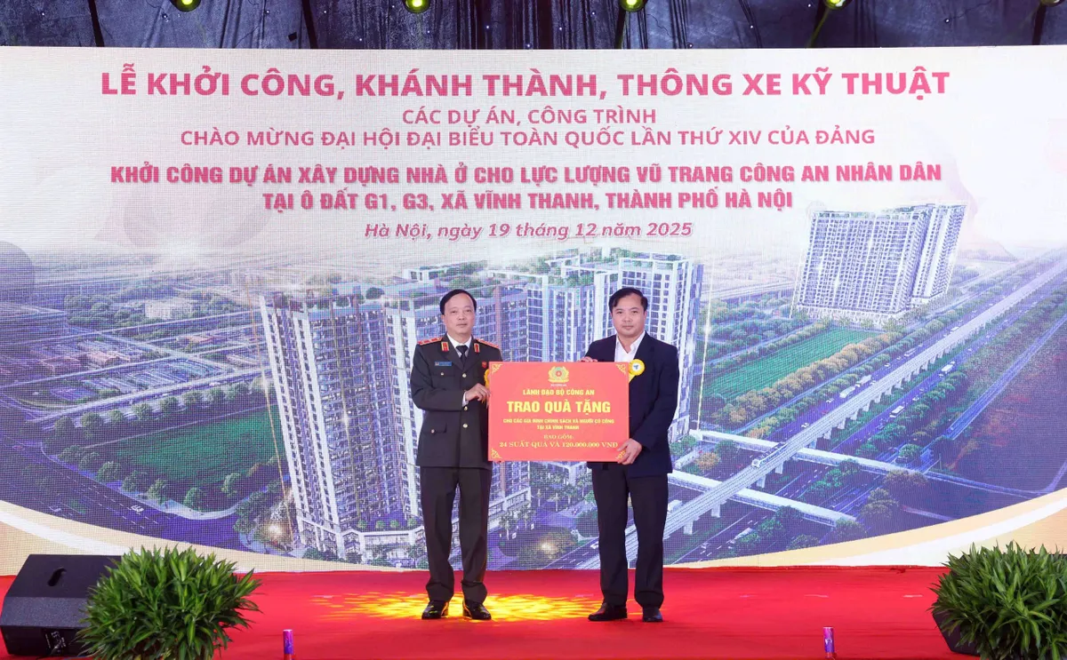 Bộ C&ocirc;ng an khởi c&ocirc;ng dự &aacute;n nh&agrave; ở cho lực lượng vũ trang tại H&agrave; Nội - Ảnh 5.