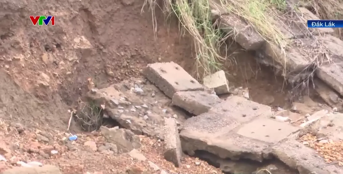 Sạt lở nghi&ecirc;m trọng k&ecirc;nh ch&iacute;nh Nam, giao th&ocirc;ng Quốc lộ 29 bị đe dọa - Ảnh 2.