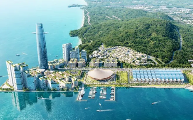 Nhiều công trình phục vụ APEC 2027 đang gấp rút thi công. Ảnh: Nhân Dân