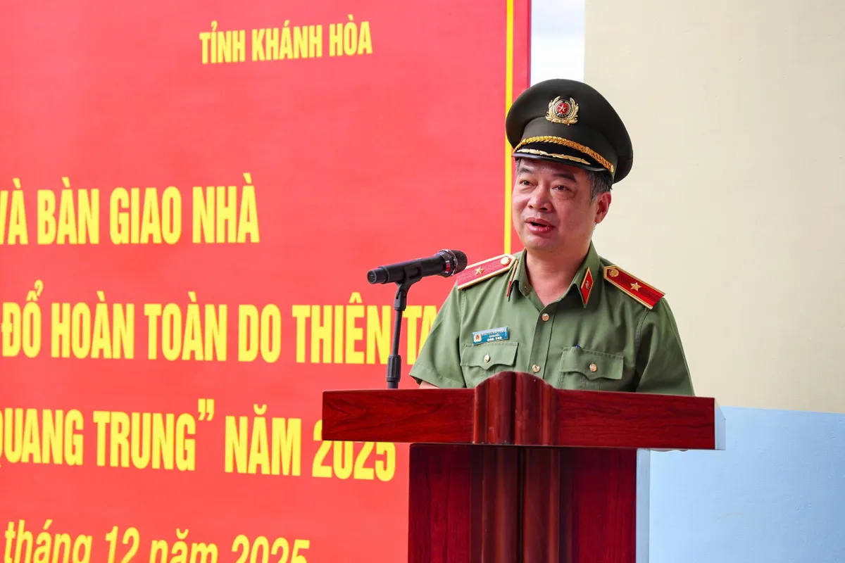 C&ocirc;ng an Kh&aacute;nh H&ograve;a &ldquo;thần tốc&rdquo; 9 ng&agrave;y dựng nh&agrave; mới cho người Raglay v&ugrave;ng sạt lở - Ảnh 1.