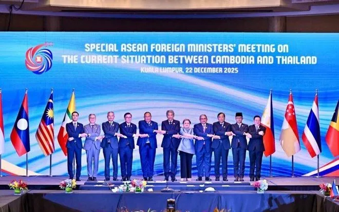 Hội nghị Bộ trưởng Ngoại giao ASEAN đặc biệt tại Kuala Lumpur, ngày 22/12/2025 (Ảnh: Ban Thư ký ASEAN)