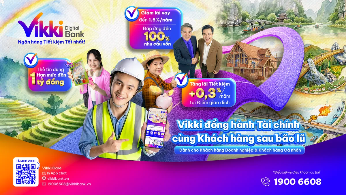 Vikki Bank hỗ trợ t&agrave;i ch&iacute;nh cho b&agrave; con v&ugrave;ng lũ- Ảnh 1.