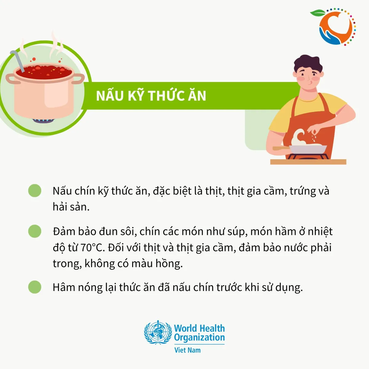 Infographic: 5 ch&igrave;a kh&oacute;a quan trọng để đảm bảo an to&agrave;n thực phẩm- Ảnh 4.