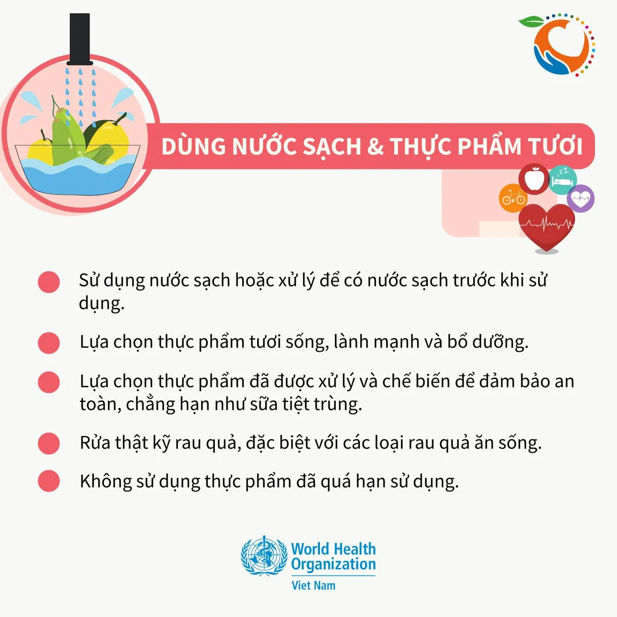 Infographic: 5 ch&igrave;a kh&oacute;a quan trọng để đảm bảo an to&agrave;n thực phẩm- Ảnh 6.