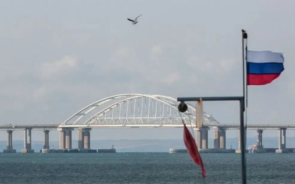 Cầu Crimea - tuyến giao thông chiến lược nối bán đảo Crimea với lãnh thổ Nga (Ảnh: Getty Images)