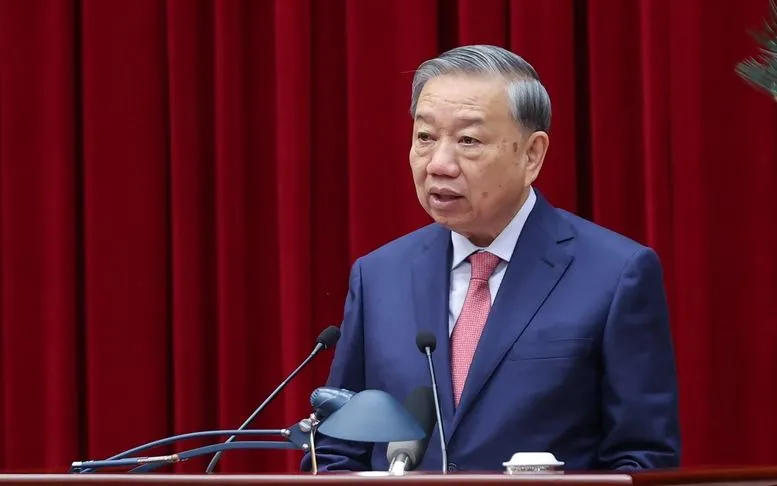 Tổng Bí thư Tô Lâm phát biểu khai mạc Hội nghị Trung ương 15 khóa XIII - Ảnh VGP