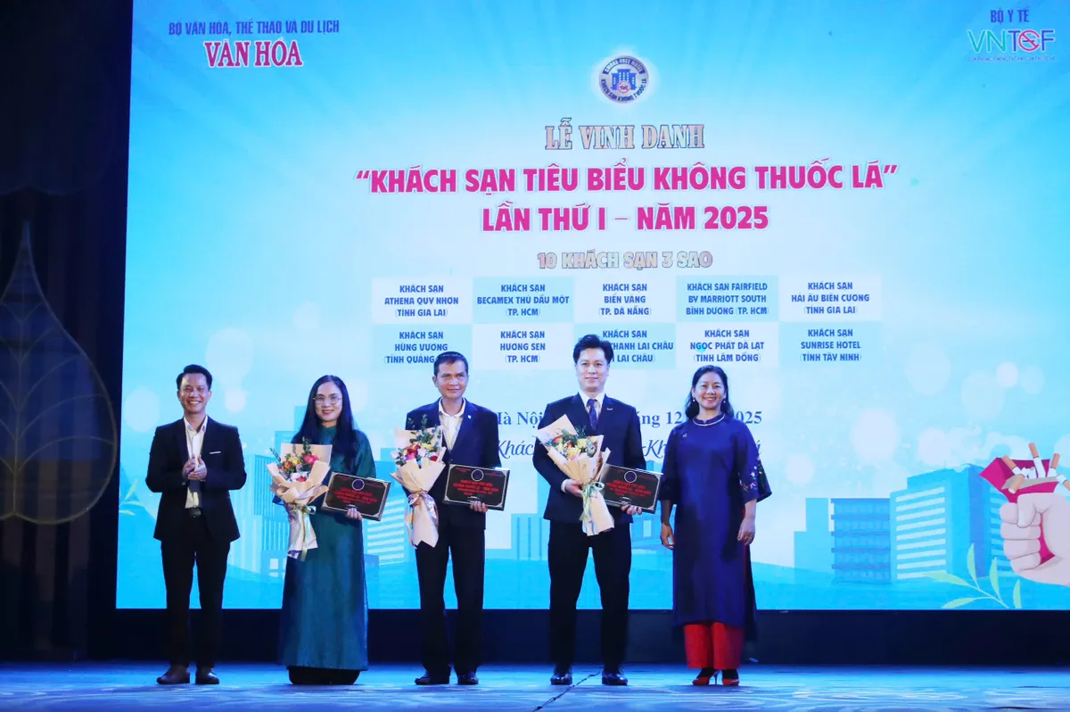 Vinh danh 44 kh&aacute;ch sạn ti&ecirc;u biểu kh&ocirc;ng thuốc l&aacute;: N&acirc;ng tầm h&igrave;nh ảnh du lịch Việt Nam - Ảnh 4.