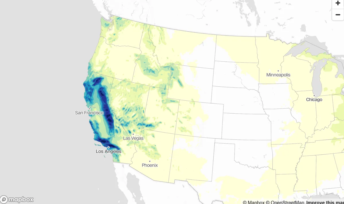 Mưa lớn kỷ lục v&agrave; lũ lụt đe dọa bang California (Mỹ)- Ảnh 1.