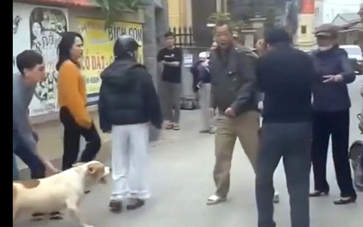 Khu vực xảy ra sự việc. Ảnh cắt từ clip.