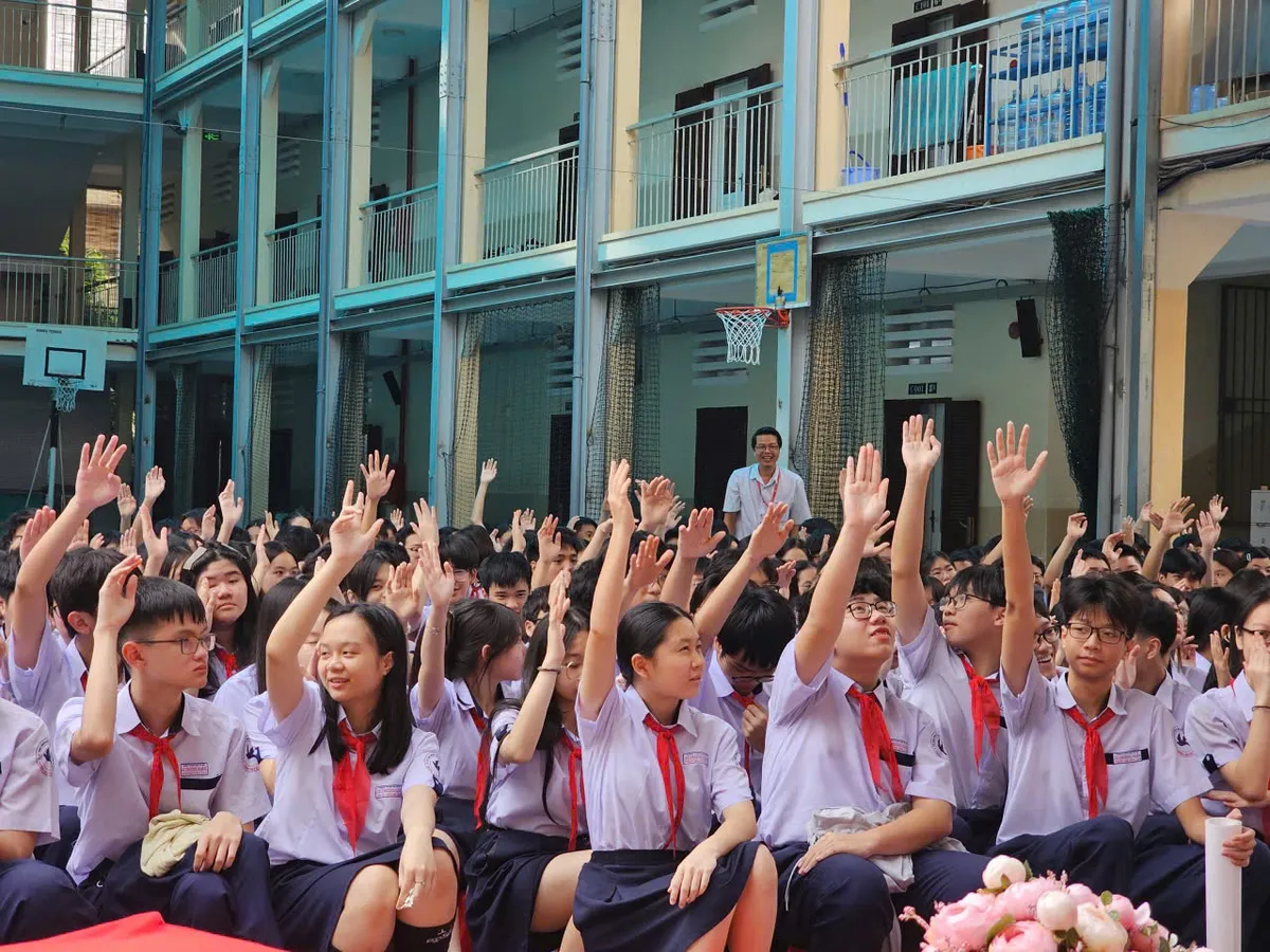 Ph&ograve;ng chống bạo lực học đường: Khi học sinh gửi gắm th&ocirc;ng điệp - Ảnh 1.