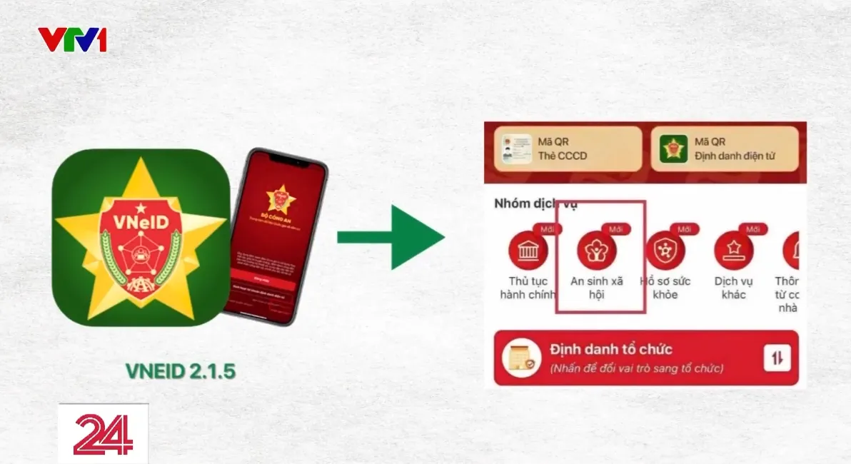 Hướng dẫn đăng k&yacute; t&agrave;i khoản an sinh x&atilde; hội tr&ecirc;n VNeID - Ảnh 1.