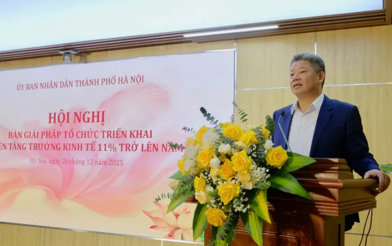 Hà Nội đặt mục tiêu tăng trưởng 11% năm 2026: Quyết tâm chính trị và bài toán hành động - Ảnh 3.