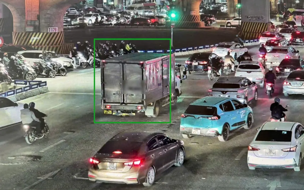 Hình ảnh từ Trung tâm điều khiển giao thông.