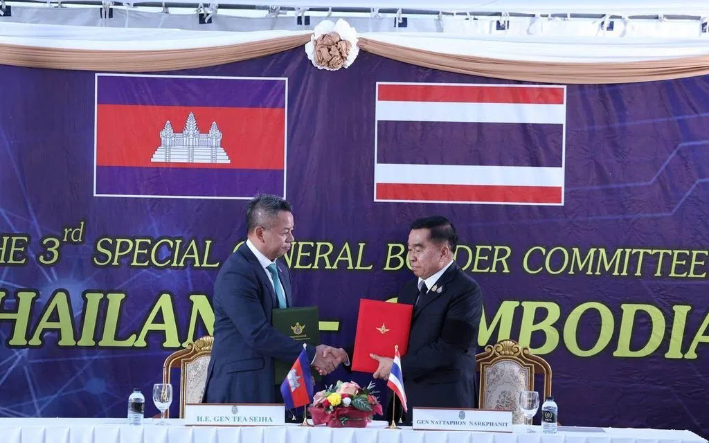 Campuchia, Thái Lan ký thỏa thuận ngừng bắn vào sáng 27/12/2025 (Ảnh: AP)