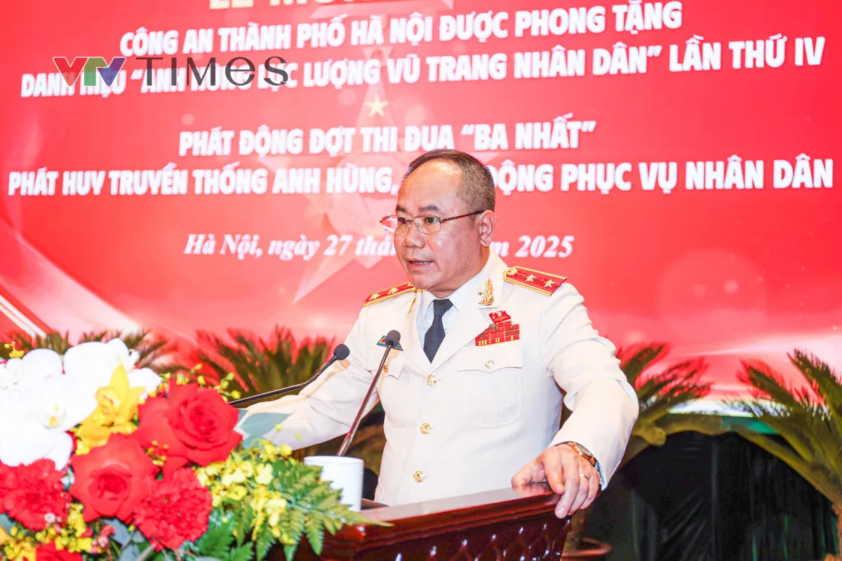 Bộ trưởng Bộ C&ocirc;ng an: Danh hiệu Anh h&ugrave;ng LLVTND lần thứ IV l&agrave; minh chứng cho những cống hiến của C&ocirc;ng an H&agrave; Nội - Ảnh 6.