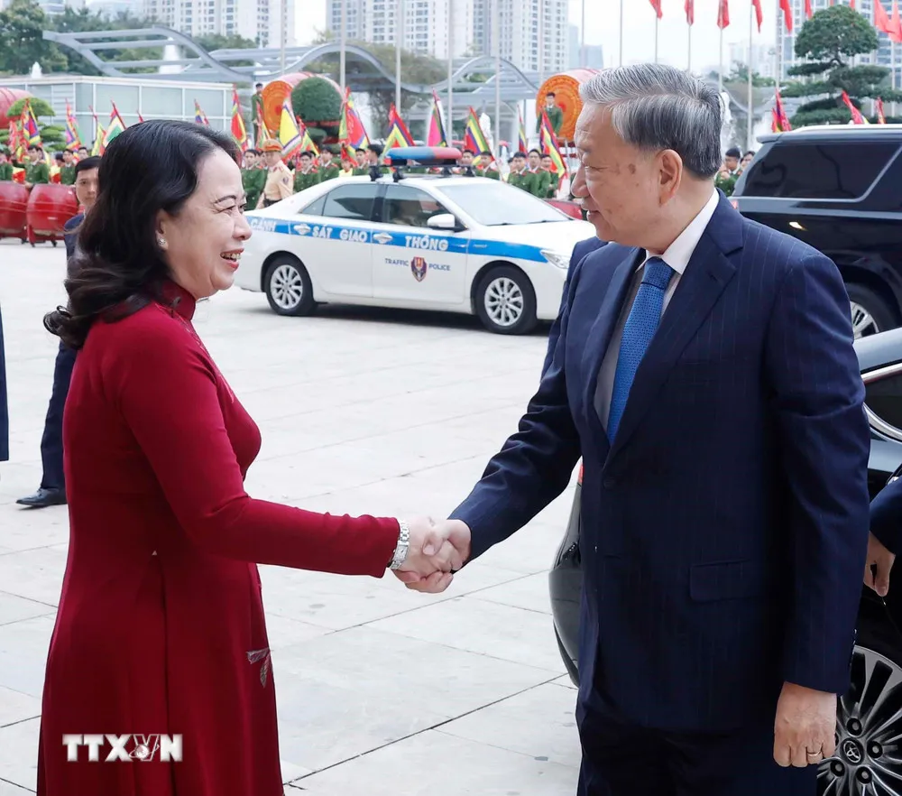 Tổng B&iacute; thư dự khai mạc Đại hội Thi đua y&ecirc;u nước to&agrave;n quốc lần thứ XI  - Ảnh 1.