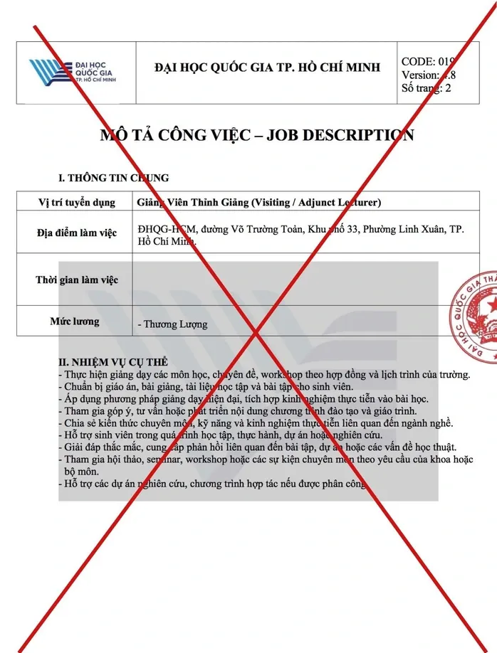 Mạo danh trường học để th&ocirc;ng b&aacute;o tuyển dụng, k&ecirc;u gọi từ thiện - Ảnh 1.